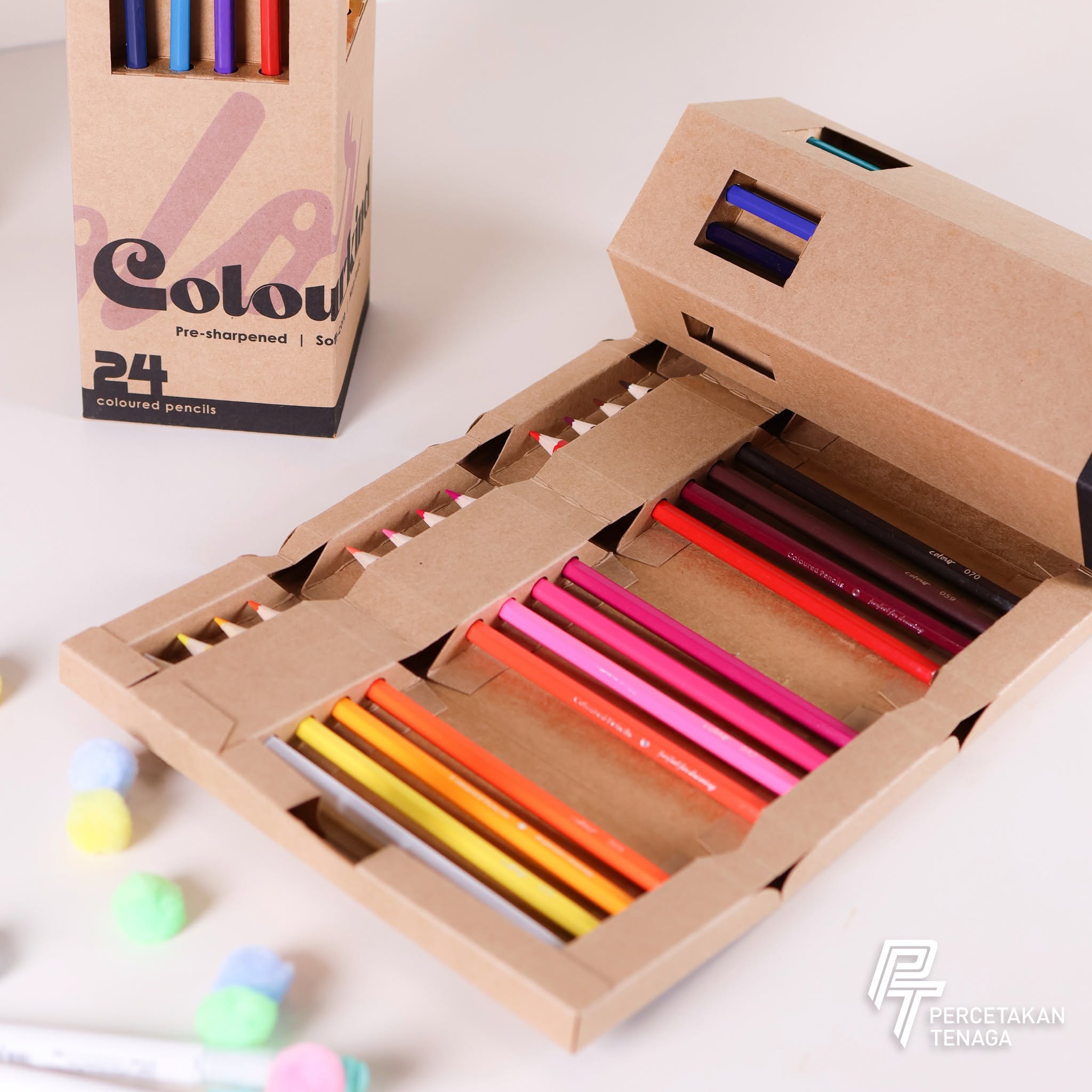 colour pencil box packaging