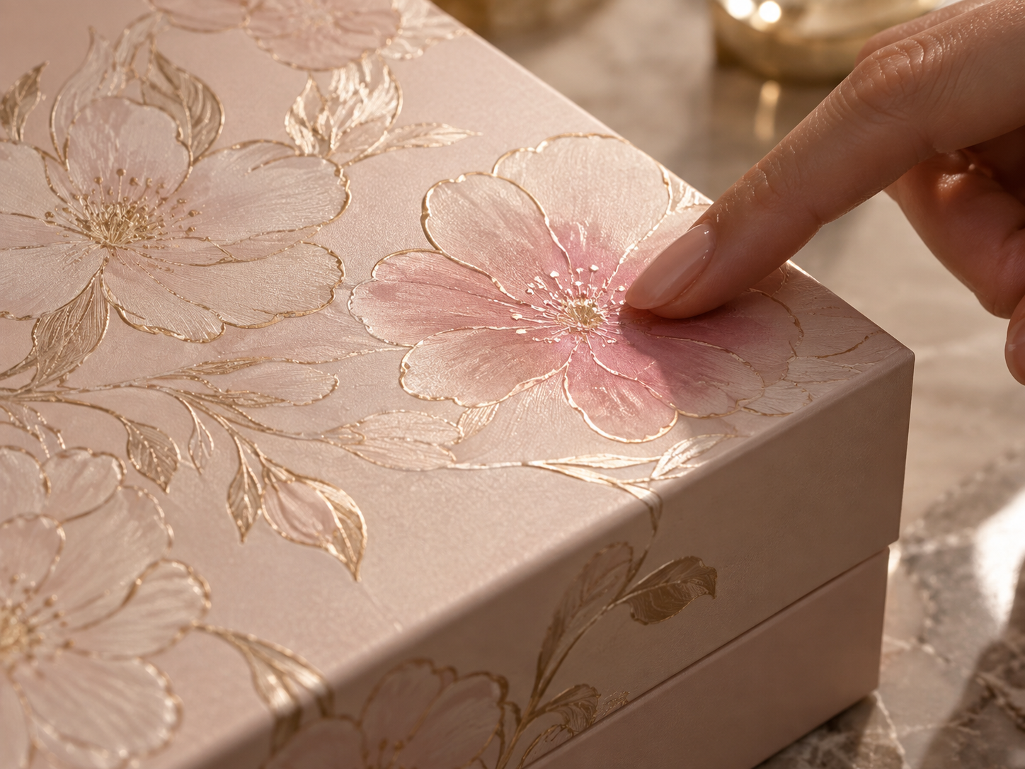 Heat and scent technology finish on rigid box packaging by PT Print