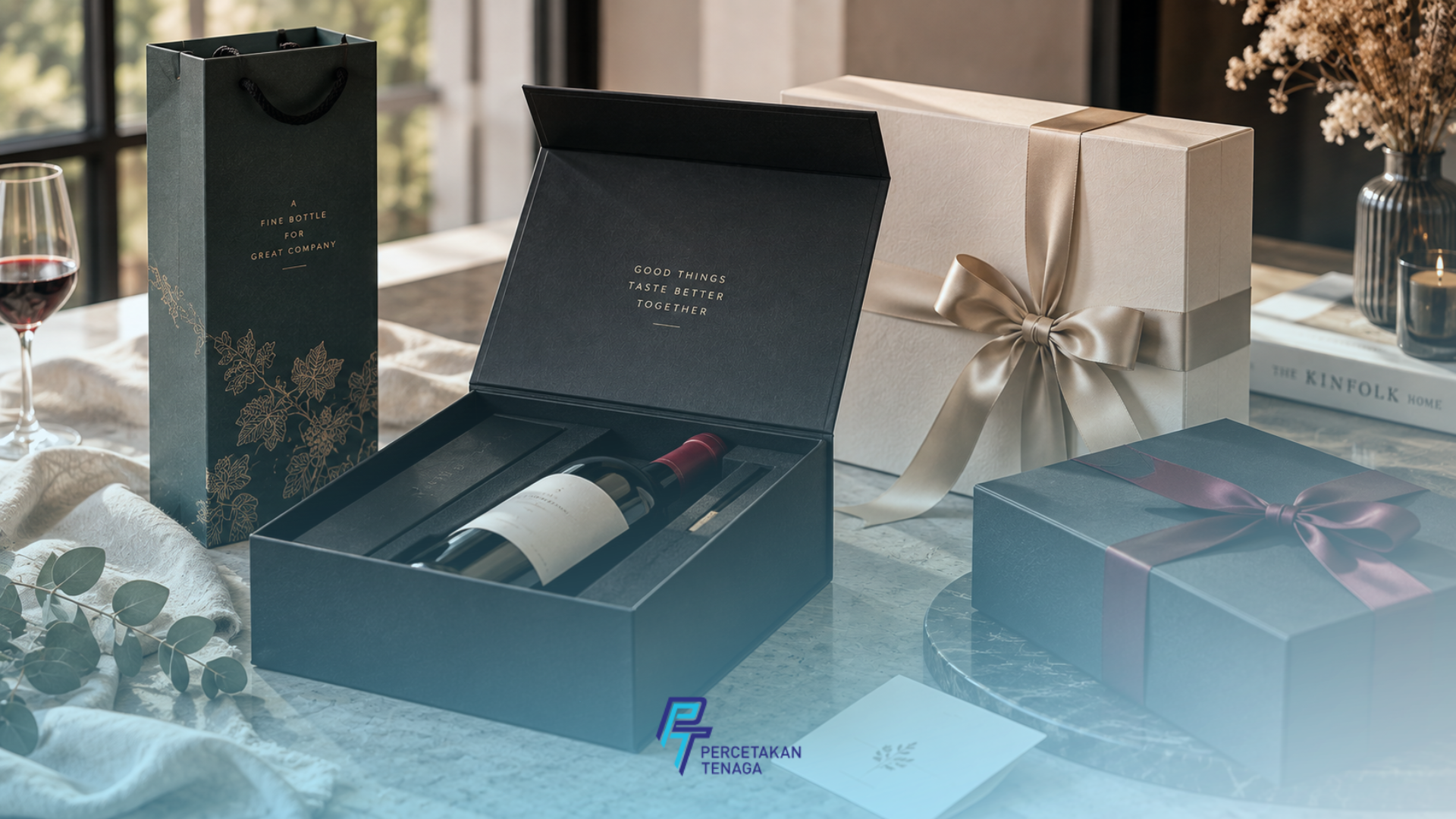 Rigid Box Packaging - Wine Box, premium gifting packaging