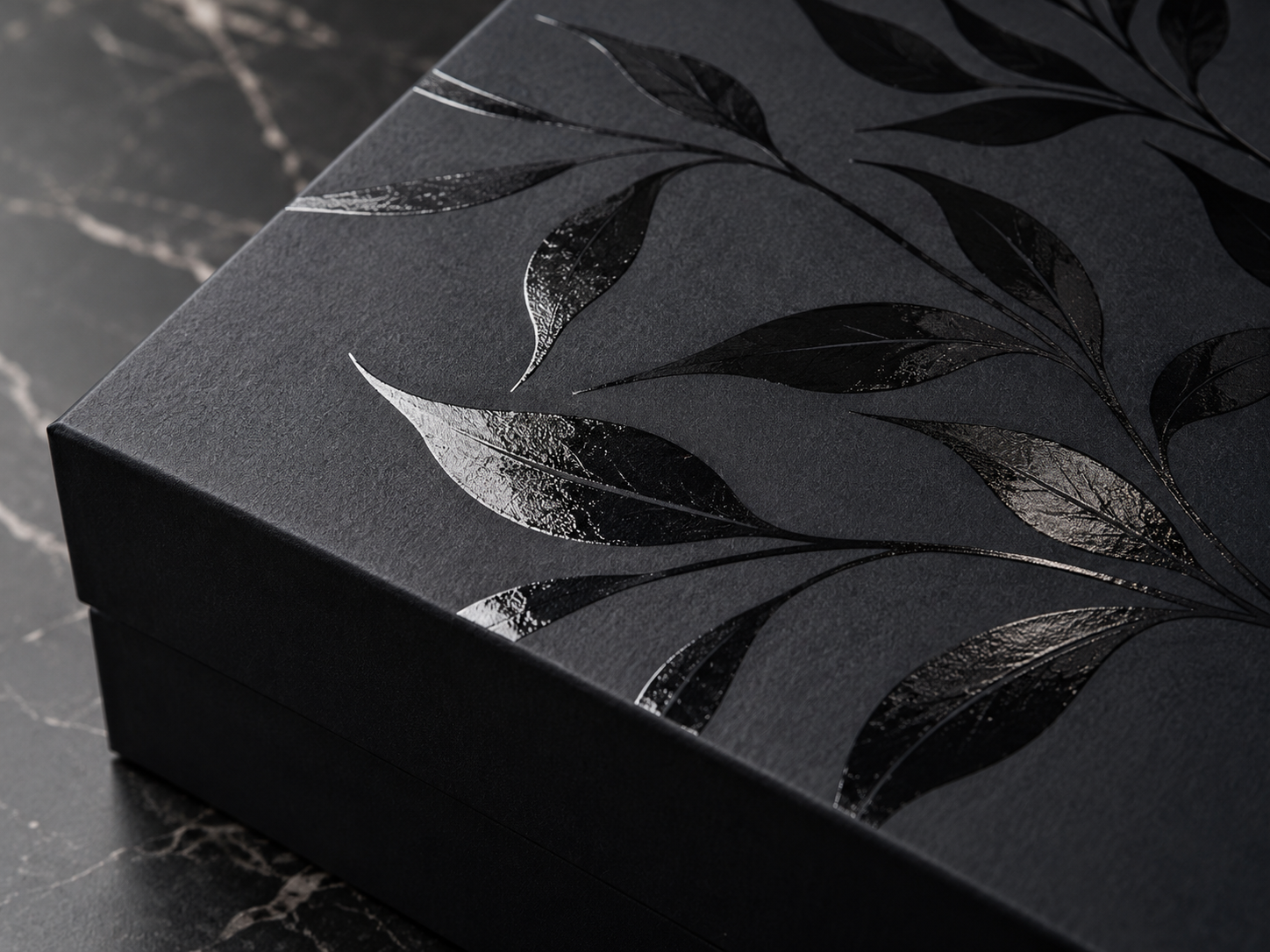 Spot UV finish on rigid box packaging by PT Print