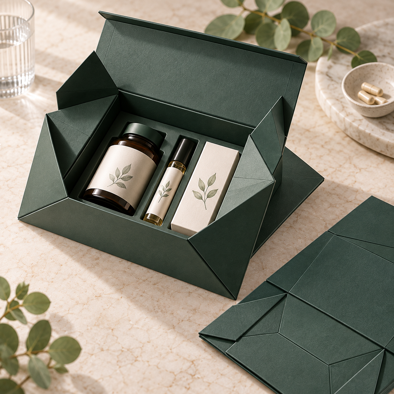 Collapsible rigid box packaging by PT Print