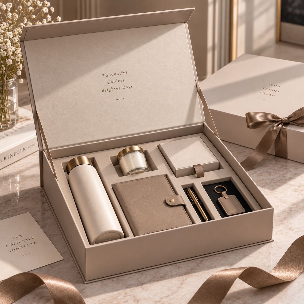 Hinged flip lid rigid box used as a cosmetic box, by PT Print
